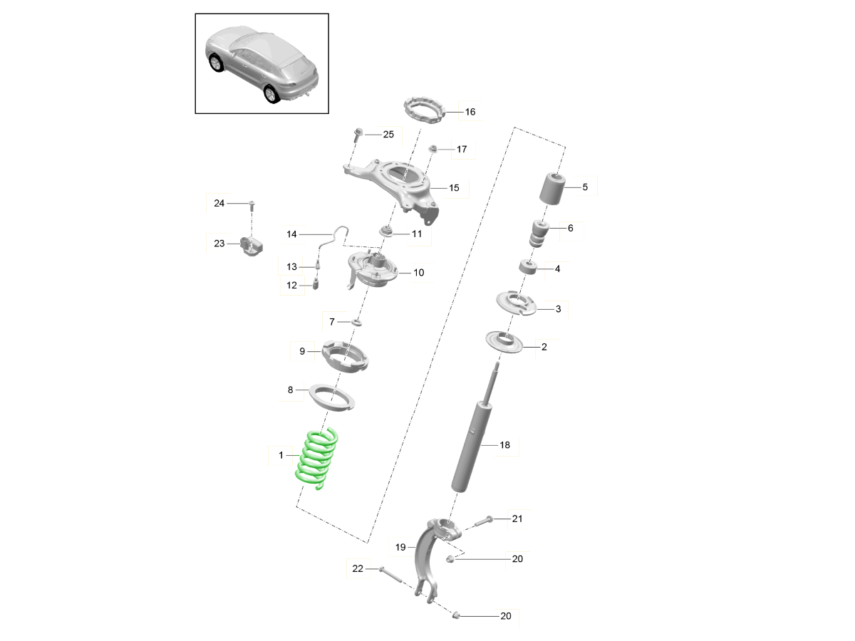 Porsche 964 (911) (1989-1994) Original Coil Springs | Design 911