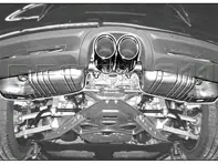 Sports exhaust system PSE inc tail pipes. Porsche 981 Boxster / 981C Cayman - 98104420004, 98104420002
