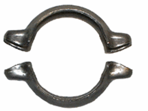 Exhaust cross over Pipe clamp. Porsche 911 1975-89 - 91111118700, 93011118700 - 1621400210