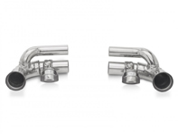 Sports exhaust side silencer straight pipe with valves Porsche 997 GT3 and GT3 RS