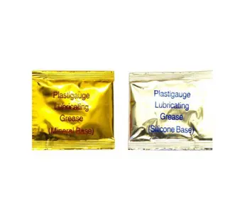 Silicone and mineral bearing grease pack, Plastigauge.