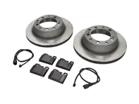 Rear Brake pads and brake disc package Porsche 928 1978 Sebro - 94435204102, 94435204105, 92835295102, 94435295102, 92861231300, 92861231303