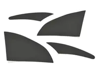 Stone chip protection film set of 4, BLACK. Porsche 964 Turbo widebody Paint protection film