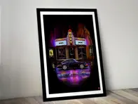 Bad Boys Porsche 911 964 Turbo poster in Black frame
