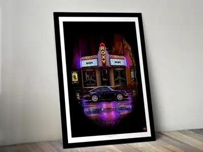 Bad Boys Porsche 911 964 Turbo poster in Black frame