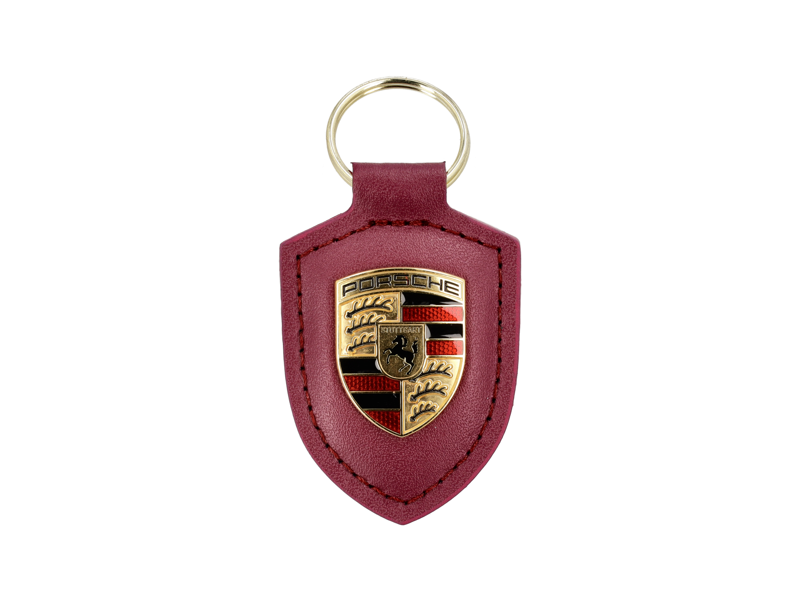 WAP0503510RWSA Crested Leather Keyring in Ruby Star Red – 'Driven by ...