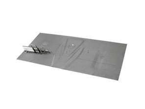 Battery floor section with bracket. Porsche 356B T6 / 356C - 64450103706 - PP102, P102