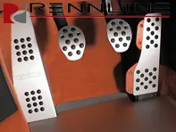Rennline Aluminium 4 Piece Pedal Set Rubber Grip. Porsche 996/997/Boxster/Cayman - P71.60.59, P716059