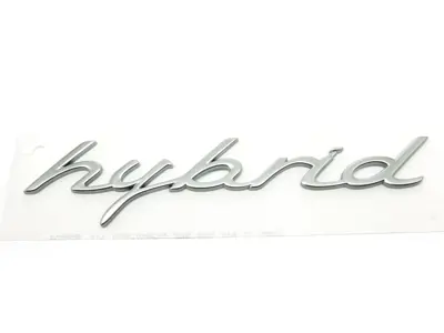 HYBRID - Chrome rear badge for Porsche 958 Cayenne MKIII - 95855967510, 958559675100C1