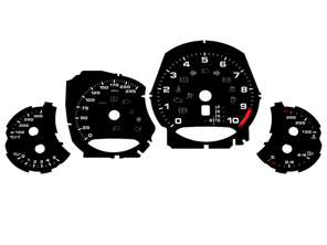 Dial face set, MPH. Porsche 991.2 GT3