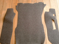Trunk Carpet Set. Porsche 911 1974-76