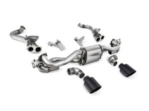 Milltek Sports Exhaust System With GPF/OPF Bypass, Cerakote Black GT-115 Tailpipes. Porsche 718 Boxster / Cayman 2020>> - 982251053E, 982251053K, 982251053F, 982251053H, 982251053D, 982251053G, 982254351B, 982254351L, 982254351AA, 982254351P, 982254351R, 982254350B, 982254350L, 982254350AA, 982254350P, 982254350R - SSXPO185