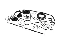 Restoration Bumper Seals Kit. Porsche 964 Targa / Cabrio STD Body