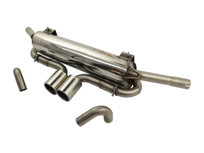 DAMAGED Exhaust Muffler / Silencer Sports System DesignTek for Porsche Boxster 986 - 99611112106, 99611112107, 99611114105, 99611114111, 99611114202, 99611114211, 99611115101, 99611115202