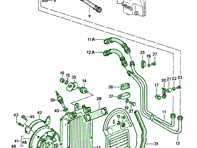 Radiator oil cooler kit. Porsche 911 1984-86 - 93020704602, 93020711305, 93020704503, 93020711106, 93020705304, 93011019400, 93020723902, 90015100802, 90091002202, 91120730200, 91120730300, 91155914500, 91155914501, 90015100703, 90018703202, 99951108402, 90037803001, 93020736100, 99992000501, 99959142940, 93020735300, 93020731915, 93020712100, 90002500703, 93020792700, 93020792100, 99951116202, 93020726501, 93060611800, 90012300730, 91162412101, PCG62410400, 99945000602, 99950722902, 90007536302, 99965238100, N0120064