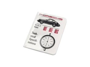 Technical Specifications Book. Porsche 911 T/E/S 1969-71 - WKD421020