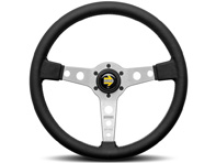 Steering wheel prototipo - silver / black leather - Momo