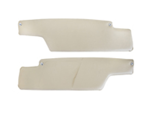 Sun visor set, Ivory. Porsche 914 1970-76 - 91473104312, 91473104412