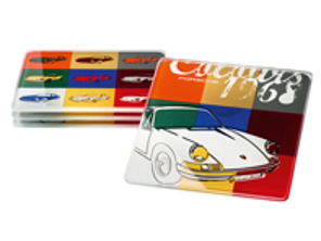 Porsche Glass coasters Set of 4