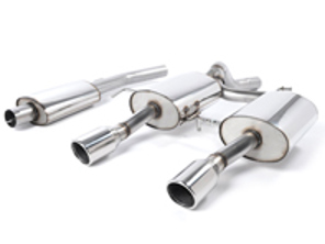 MILLTEK sport cat-back exhaust system, Resonated. Renault Clio 182 2003-2006