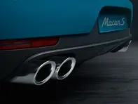 Exhaust tail pipes, in Silver. Porsche Macan II - 95B044205