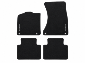 Floor Mats with Nubuck Edging. Porsche Macan LHD - 95B864435B, 95B864435DOS5, 95B864435DOT7, 95B864435DOR4, 95B864435DOL7