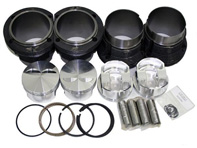 Forged JE piston and liner kit 104mm, 24mm pin. Porsche 914/ VW Type 4 - VW104T4JE