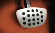 Rennline Aluminium Brake pedal. Rubber Grip. UNIVERSAL - P60