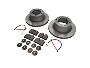 Rear brake pads and brake disc package Porsche 968 Sebro