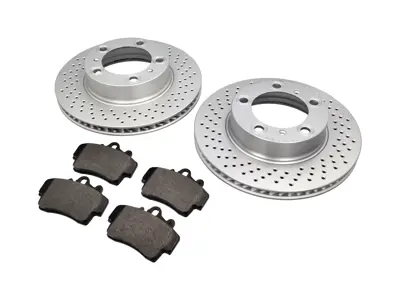 FRONT Brake Pads and Brake Disc Package Porsche 987 Boxster / 987C Cayman - 98735140101, 98735140201, 98735193903