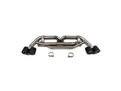 Fabspeed Valved Center Muffler Bypass X-Pipe. Porsche 991.2 Carrera (Non-PSE Only) - 99104420030, 992251052F - FS.POR.9912.VLVC, FS.POR.9912.VLVP, FS.POR.9912.VLVB, FS.POR.9912.VLVBR