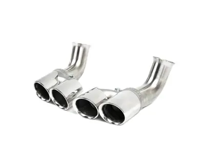 Fabspeed Deluxe Quad-Style Tips - Short. Porsche 996 Carrera (1999-2001) - FS.POR.996.QDTSP, FS.POR.996.QDTSB