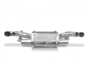 Sports exhaust with 200 cell catalytic converters Porsche 992 turbo and turbo S with PSE - TSPO992C20.008.AK