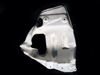 Rear muffler heat shield. Porsche 970 Panamera >>2013 - 97050455702, 97050455802