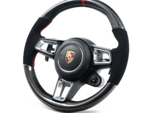 Rennline 350mm carbon fibre steering wheel - 9P1419091DS, 9P1419091LH, 9P1419091DT, 9P1419091LM - I127