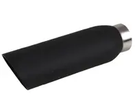 Exhaust tail pipe, powder coated, matt black. Porsche 944 / 924 - 1620706000 - 1620705900