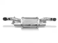 Sports exhaust muffler with catalytic converter delete pipes Porsche 992 Carrera and Carrera S