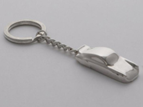 Ducktail (1973) solid silver & silver plated keyring