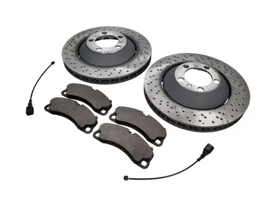 FRONT Brake Pads and Brake Disc Package Porsche 991 GT3 - 99135140581, 99135140681, 99135194784, 99160918100