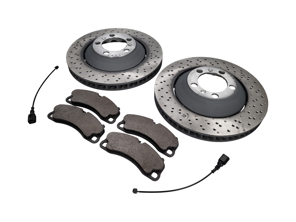 FRONT Brake Pads and Brake Disc Package Porsche 991 GT3 - 99135140581, 99135140681, 99135194784, 99160918100