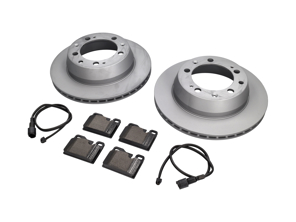 Rear Brake pads and brake disc package Porsche 928 1978 Zimmermann - 94435204102, 94435204105, 92835295102, 94435295102, 92861231300, 92861231303