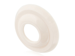 Rosette for window crank and interior handle, Ivory. Porsche 356 Pre-A - 35653711300