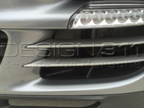 Front bumper side slat set (2-piece). Porsche 997.2 Turbo - 997505763509B1, 997505764509B1