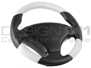 Steering Wheel Cavallo - Leather / White - RAID - 710323