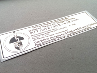 Timing Decal, USA,  for Porsche 911 E / 911S / 911 T (1973) - 91100651400, 91100651401