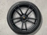 20'/21' 911 Turbo S, in Black (satin-gloss) Alloy Wheels & Winter Tyres Original Porsche for 992 (911) GTS models - 992044601BA