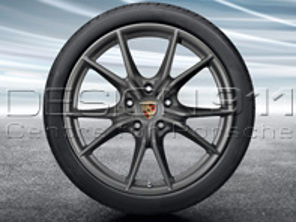 20' 991.2 C4 / C4S 'Carrera S' in PLATINUM Alloy Wheels & Tyres Original Porsche - 99104460344