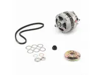 Alternator with belt & shims Porsche 911 / 930 12V 90Amp NEW - 91160312005, 91160312005, 911603120EX - A14N67, AL401X, L1467, LRA01476