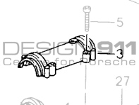 Gear Slide. Upper Half. Porsche 964 / 993 - 96442410305