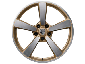 Turbo Exclusive Design front alloy wheel in Aurum high gloss finish 21' 12J ET70 - 992601025AEOP9
